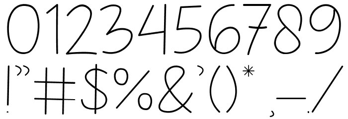 Childlet Light Font OTHER CHARS