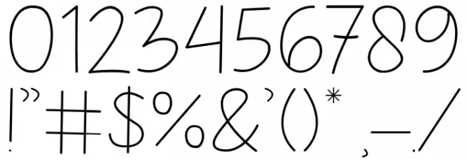 Childlet Light Font OTHER CHARS