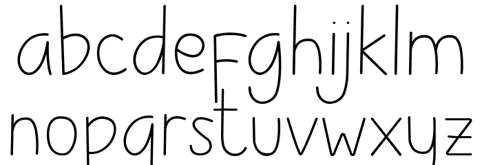 Childlet Light Font LOWERCASE