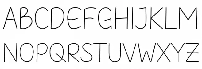 Childlet Light フォント 大文字