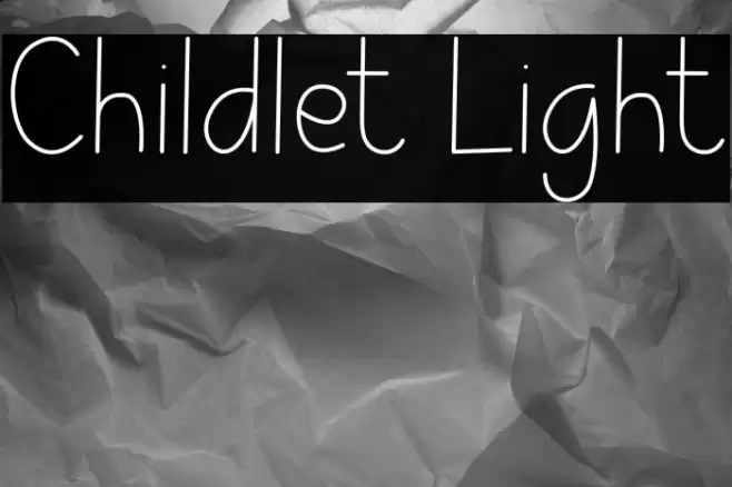 Childlet Light Font examples