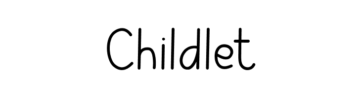 Childlet  les polices de caractères gratuit tlcharger