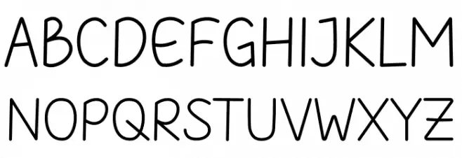 Childlet Font UPPERCASE
