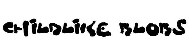 Childlike Blobs  Free Fonts Download