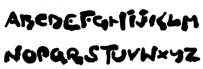 Childlike Blobs 字体 大写