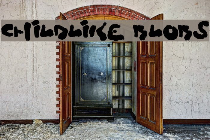 Childlike Blobs Font examples