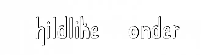 Childlike Wonder  Frei Schriftart Herunterladen