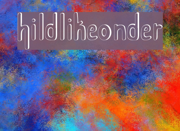 Childlike Wonder Font examples