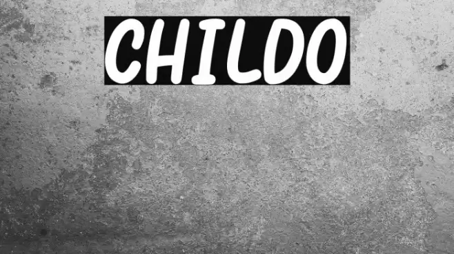 Childo Font examples