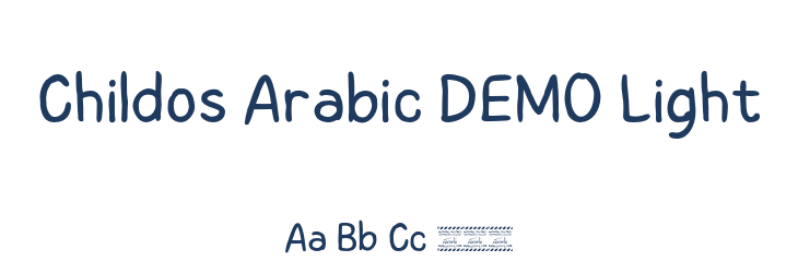 Childos Arabic DEMO Light Font Preview