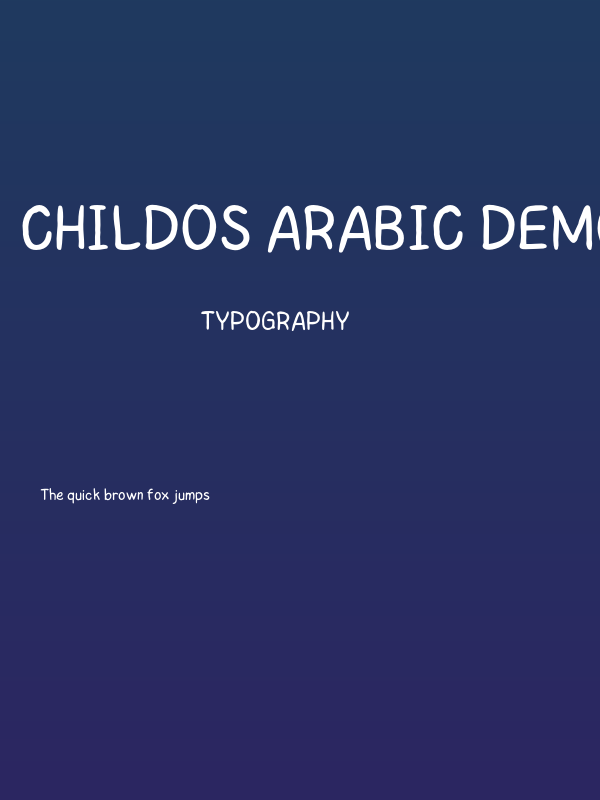 Childos Arabic DEMO Light Poster