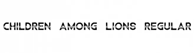 Children Among Lions Regular  Frei Schriftart Herunterladen