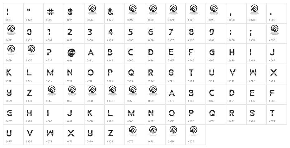 Children Among Lions Regular Character Map