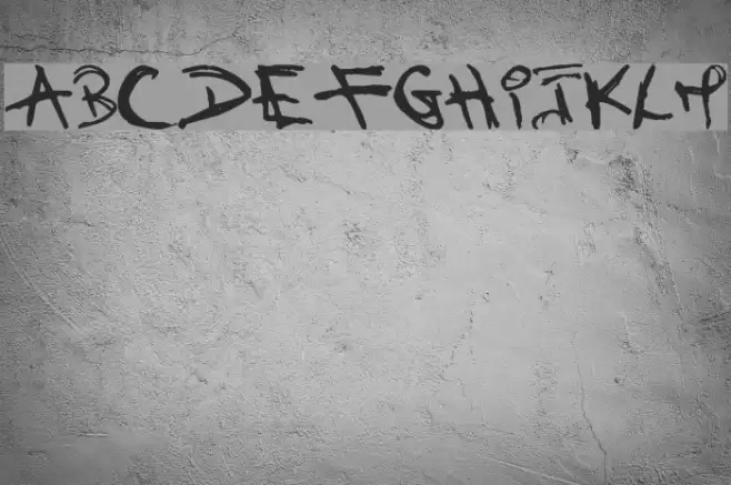 Children Once Where Font examples