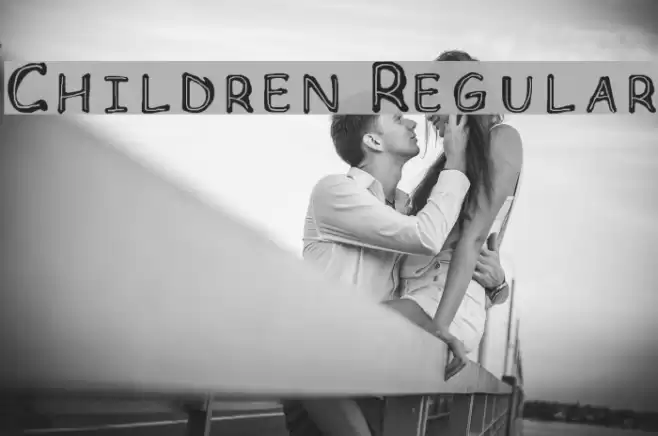 Children Regular Font examples
