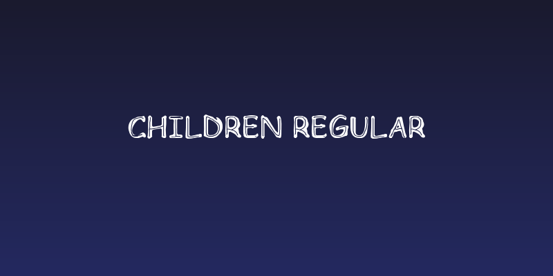 Children Regular Social Header