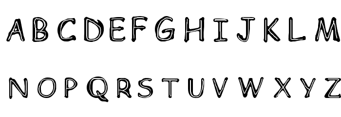 Children Regular Font LOWERCASE