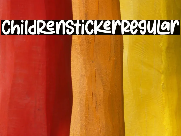 Children Sticker Regular Example 3