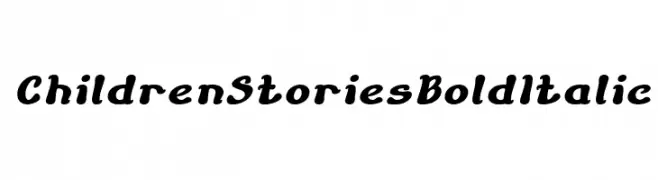 Children Stories Bold Italic  フリーフォントのダウンロード