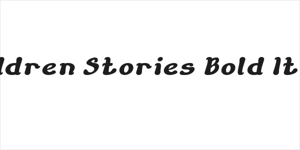 Children Stories Bold Italic Logo