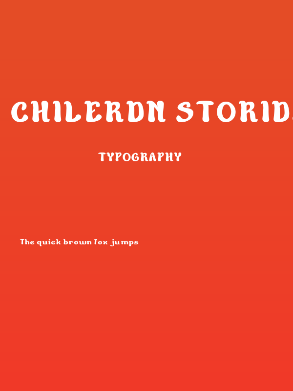 Children Stories Bold Poster