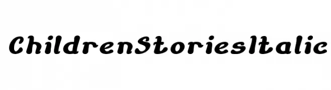 Children Stories Italic  フリーフォントのダウンロード