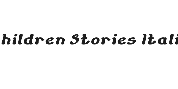 Children Stories Italic Logo