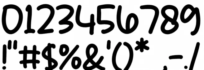 Children Twiny Font OTHER CHARS