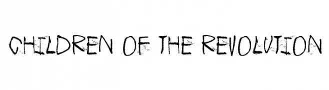 Children of the revolution  免费字体下载