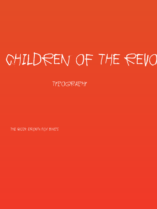Children of the revolution Poster