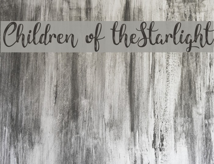 Children of theStarlight Font examples