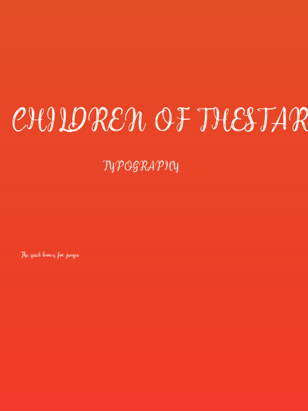 Children of theStarlight Poster