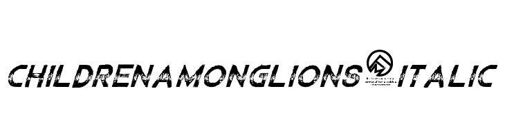 ChildrenAmongLions-Italic  नि: शुल्क फ़ॉन्ट्स डाउनलोड