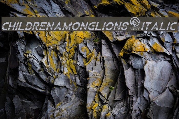 ChildrenAmongLions-Italic Font examples