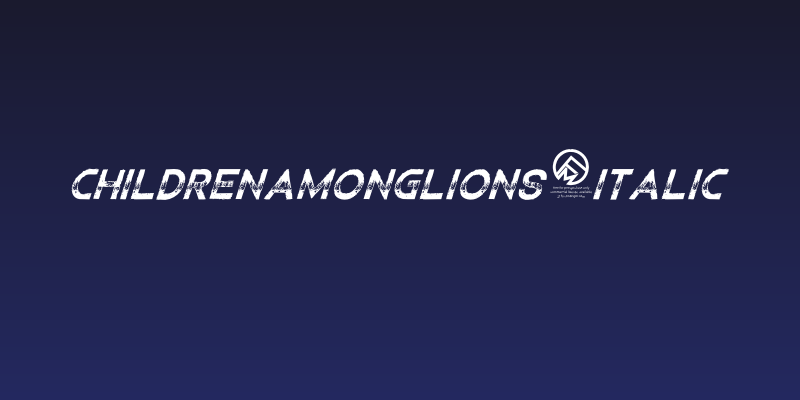 ChildrenAmongLions-Italic Social Header