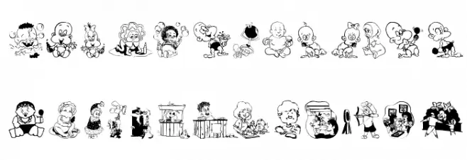 ChildrenBats 字体 大写