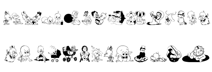 ChildrenBats Font LOWERCASE