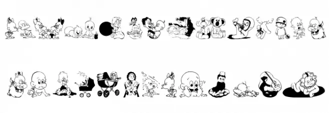 ChildrenBats Caratteri MINUSCOLO