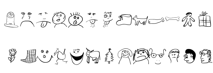 ChildrenDingbats Font LOWERCASE