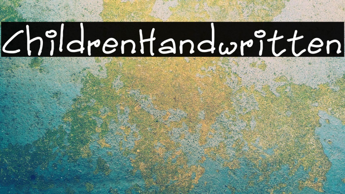 ChildrenHandwritten Example 1