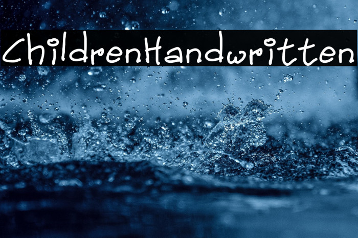 ChildrenHandwritten Example 2