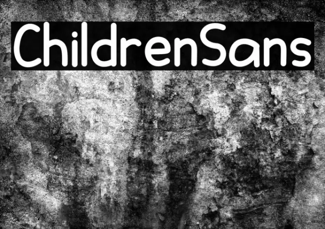 ChildrenSans Font examples