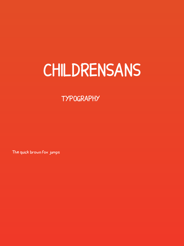 ChildrenSans Poster