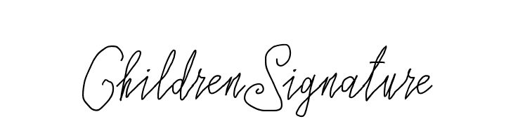ChildrenSignature  baixar fontes gratis