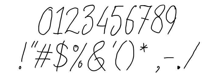 ChildrenSignature Font OTHER CHARS