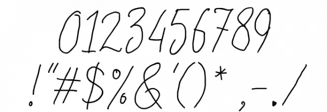 ChildrenSignature Font OTHER CHARS