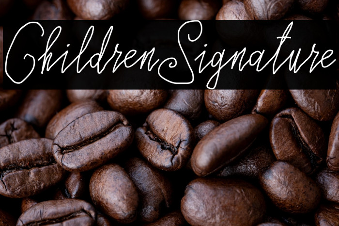 ChildrenSignature Example 1