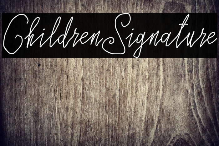 ChildrenSignature Example 2