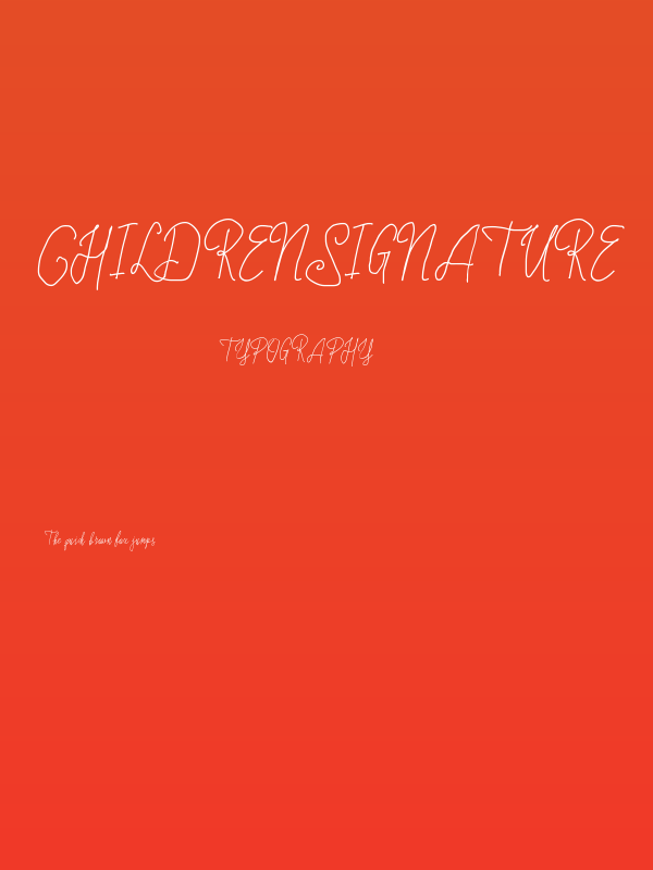 ChildrenSignature Poster