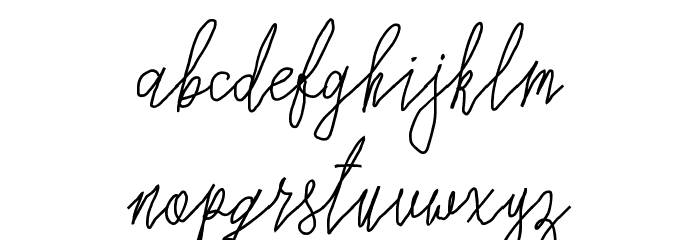 ChildrenSignature Font LOWERCASE